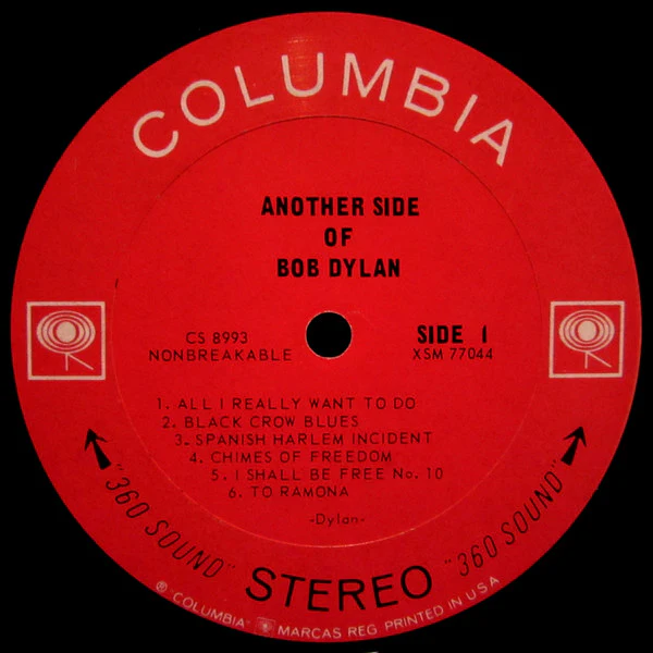 Bob Dylan - Another Side Of Bob Dylan (LP, Album, Pit) (Very Good Plus (VG+)) - Image 3