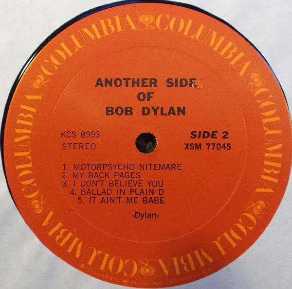 Bob Dylan - Another Side Of Bob Dylan (LP, Album, RE) (Very Good Plus (VG+)) - Image 4