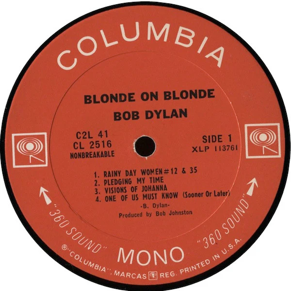 Bob Dylan - Blonde On Blonde (2xLP, Album, Mono, Pit) (Very Good Plus (VG+)) - Image 5
