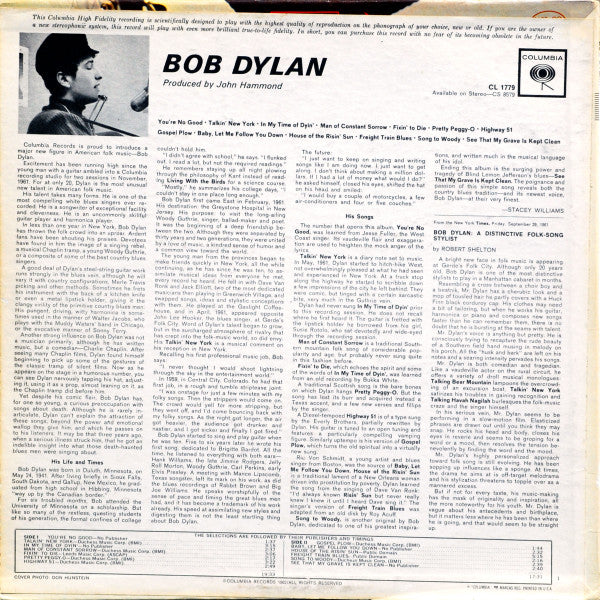 Bob Dylan - Bob Dylan (LP, Album, Mono, RE, Pit) (Very Good Plus (VG+)) - Image 2