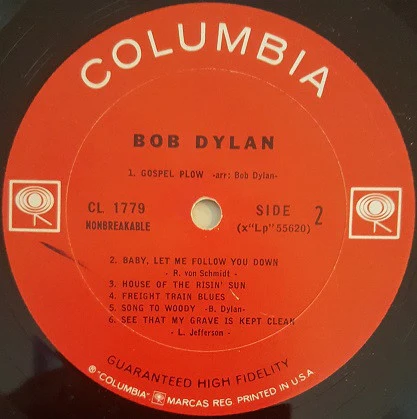 Bob Dylan - Bob Dylan (LP, Album, Mono, RP, Bri) (Very Good Plus (VG+)) - Image 4