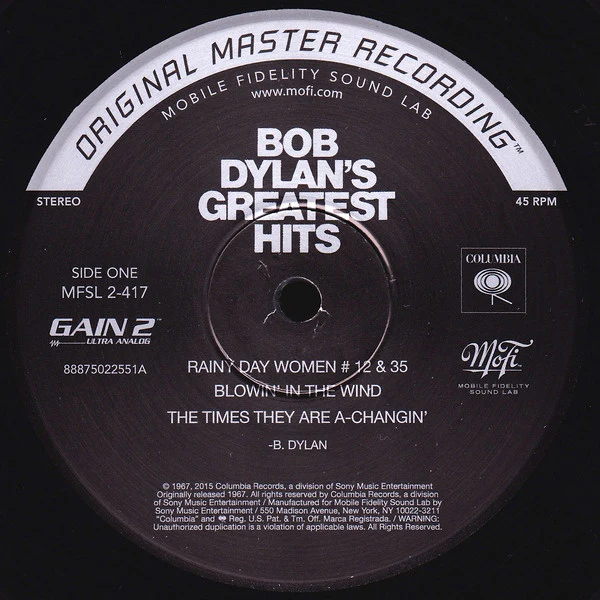 Bob Dylan - Bob Dylan's Greatest Hits (2x12", Comp, Ltd, Num, RE, RM, 180) (Near Mint (NM or M-)) - Image 4