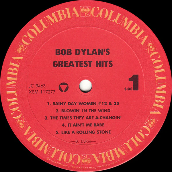 Bob Dylan - Bob Dylan's Greatest Hits (LP, Comp, RE, Bar) (Very Good Plus (VG+)) - Image 3