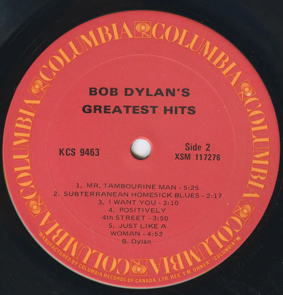 Bob Dylan - Bob Dylan's Greatest Hits (LP, Comp, RE) (Very Good Plus (VG+)) - Image 4
