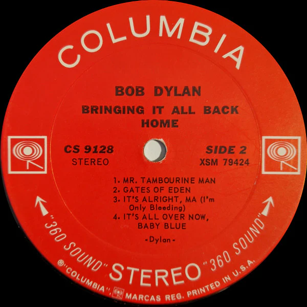 Bob Dylan - Bringing It All Back Home (LP, Album, RP, Pit) (Very Good (VG)) - Image 4