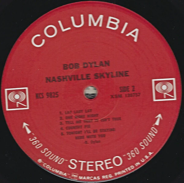 Bob Dylan - Nashville Skyline (LP, Album, MGM) (Very Good (VG)) - Image 4