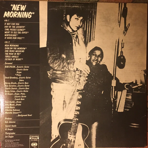 Bob Dylan - New Morning (LP, Album, Ter) (Near Mint (NM or M-)) - Image 2