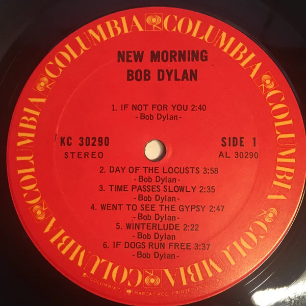 Bob Dylan - New Morning (LP, Album, Ter) (Near Mint (NM or M-)) - Image 3