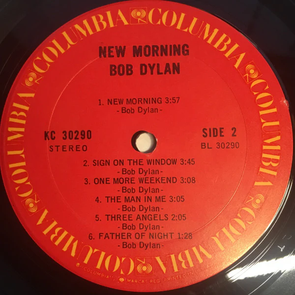 Bob Dylan - New Morning (LP, Album, Ter) (Near Mint (NM or M-)) - Image 4