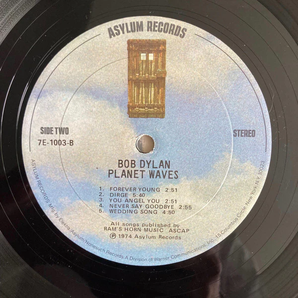 Bob Dylan - Planet Waves (LP, Album, Tex) (Very Good (VG)) - Image 4