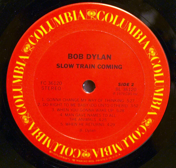 Bob Dylan - Slow Train Coming (LP, Album) (Near Mint (NM or M-)) - Image 4