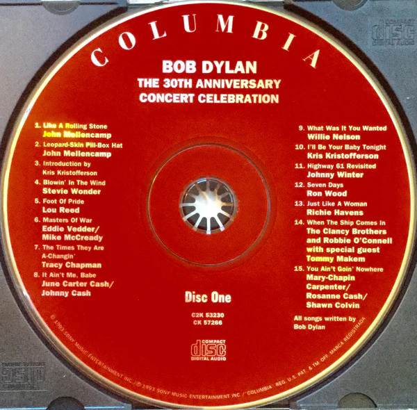 Bob Dylan - The 30th Anniversary Concert Celebration (2xCD, Album) (Very Good Plus (VG+)) - Image 3