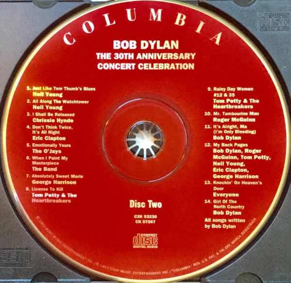 Bob Dylan - The 30th Anniversary Concert Celebration (2xCD, Album) (Very Good Plus (VG+)) - Image 4