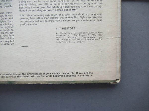 Bob Dylan - The Freewheelin' Bob Dylan (LP, Album, Mono, Pit) (Very Good (VG)) - Image 5