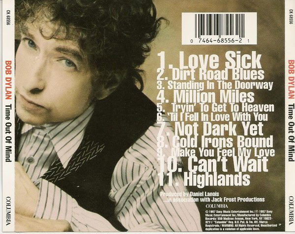 Bob Dylan - Time Out Of Mind (CD, Album, RE, RP, Pit) (Very Good Plus (VG+)) - Image 2
