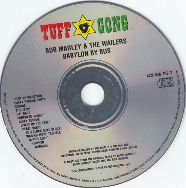 Bob Marley & The Wailers - Babylon By Bus (CD, Album, RE, RM) (Very Good Plus (VG+)) - Image 3