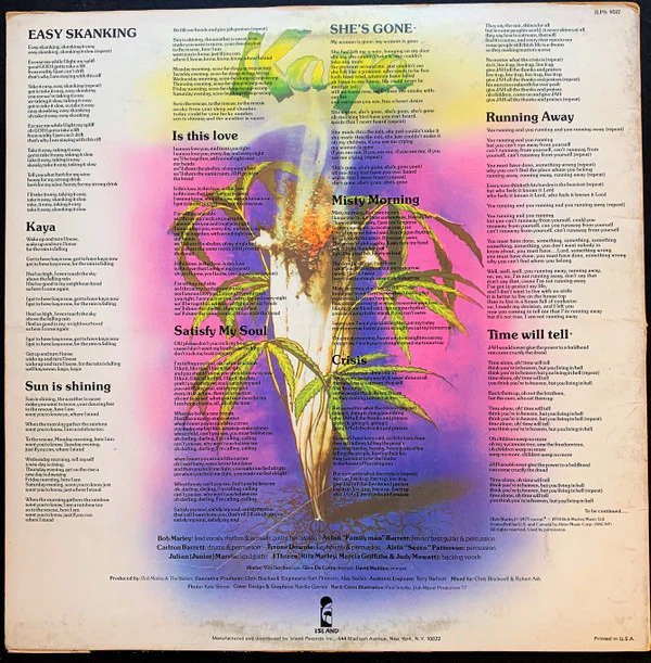 Bob Marley & The Wailers - Kaya (LP, Album, Gol) (Very Good Plus (VG+)) - Image 2