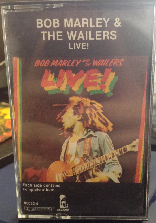 Bob Marley & The Wailers - Live! (Cass, Album) (Good Plus (G+))