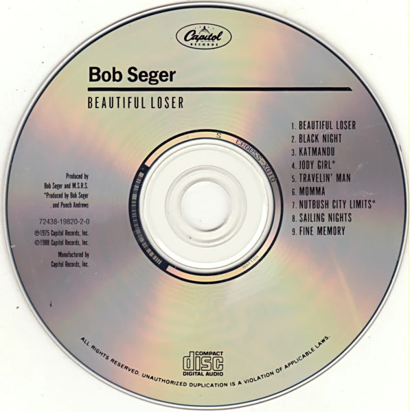 Bob Seger - Beautiful Loser (CD, Album, RE) (Near Mint (NM or M-)) - Image 3