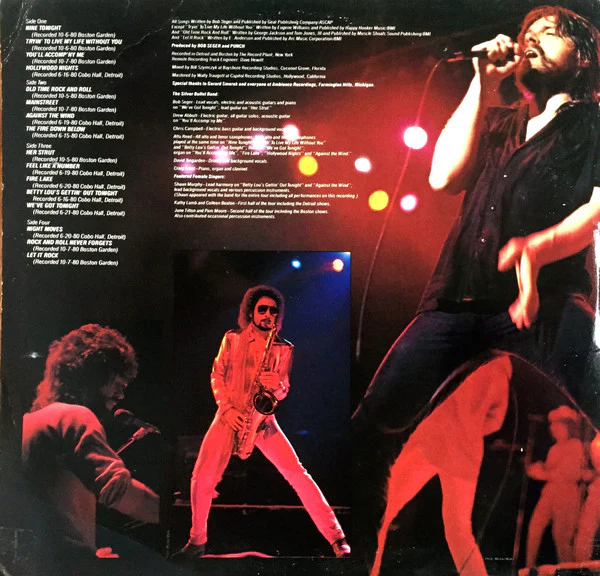 Bob Seger And The Silver Bullet Band - Nine Tonight (2xLP, Album, Win) (Near Mint (NM or M-)) - Image 2