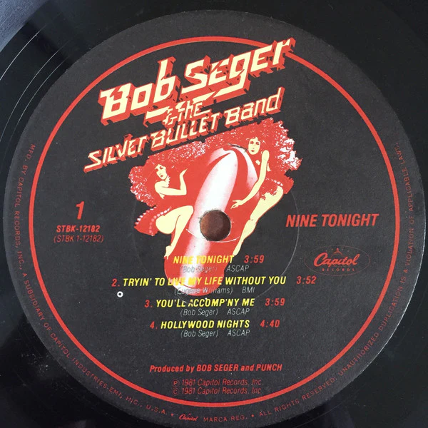 Bob Seger And The Silver Bullet Band - Nine Tonight (2xLP, Album, Win) (Near Mint (NM or M-)) - Image 5