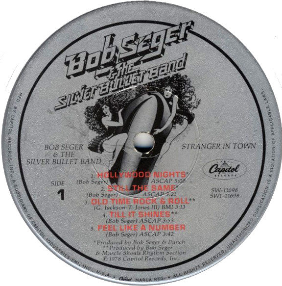 Bob Seger And The Silver Bullet Band - Stranger In Town (LP, Album, Win) (Near Mint (NM or M-)) - Image 3