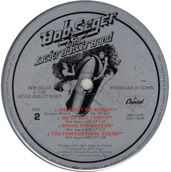 Bob Seger And The Silver Bullet Band - Stranger In Town (LP, Album, Win) (Near Mint (NM or M-)) - Image 4