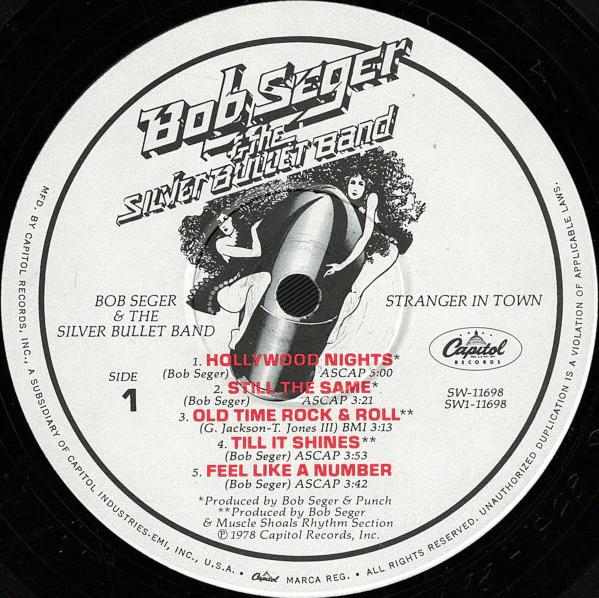 Bob Seger And The Silver Bullet Band - Stranger In Town (LP, Album, Win) (Very Good Plus (VG+)) - Image 3