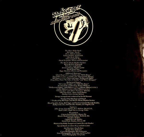 Bob Seger And The Silver Bullet Band - Stranger In Town (LP, Album, Win) (Very Good Plus (VG+)) - Image 5