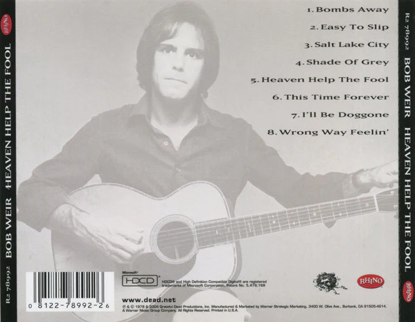 Bob Weir - Heaven Help The Fool (HDCD, Album, RE, RM) (Near Mint (NM or M-)) - Image 2