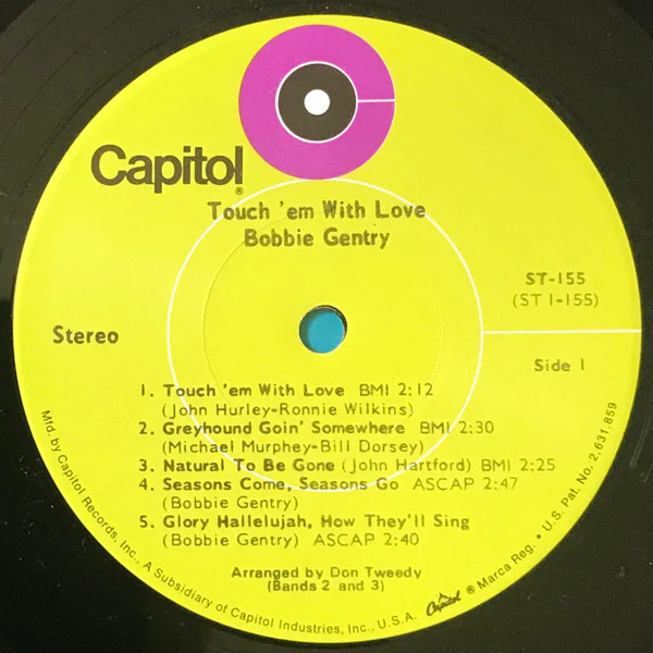 Bobbie Gentry - Touch 'Em With Love (LP, Album, Los) (Very Good (VG)) - Image 3