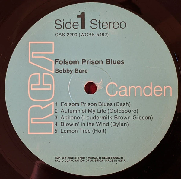 Bobby Bare - Folsom Prison Blues (LP, Album) (Near Mint (NM or M-)) - Image 3