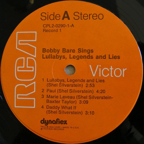 Bobby Bare - Sings Lullabys, Legends And Lies (2xLP, Album, Gat) (Very Good Plus (VG+)) - Image 4