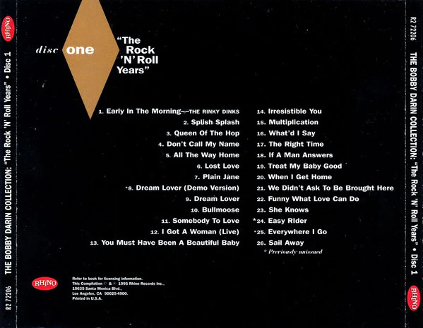 Bobby Darin - As Long As I'm Singing -The Bobby Darin Collection (Box + 4xCD, Comp, Mono) (Near Mint (NM or M-)) - Image 5
