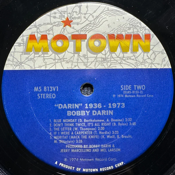 Bobby Darin - Darin 1936 - 1973 (LP, Comp, Club, San) (Very Good (VG)) - Image 4