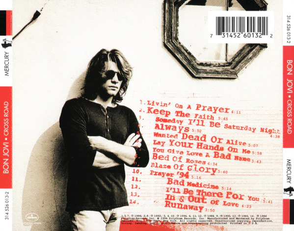 Bon Jovi - Cross Road (CD, Comp, PMD) (Very Good Plus (VG+)) - Image 2
