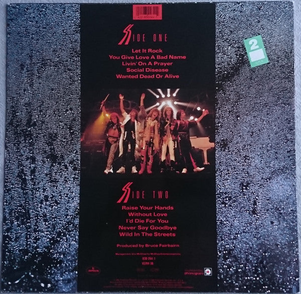 Bon Jovi - Slippery When Wet (LP, Album) (Very Good (VG)) - Image 2