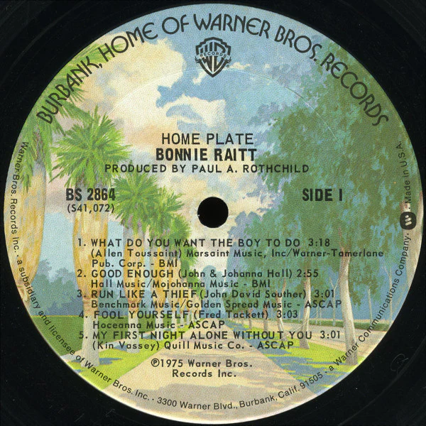 Bonnie Raitt - Home Plate (LP, Album, Ter) (Very Good Plus (VG+)) - Image 3