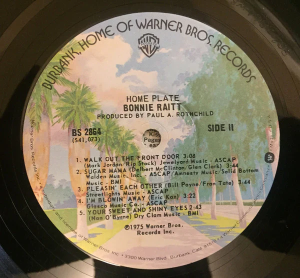 Bonnie Raitt - Home Plate (LP, Album, Win) (Very Good Plus (VG+)) - Image 4
