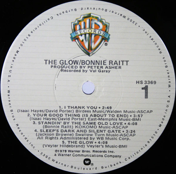 Bonnie Raitt - The Glow (LP, Album, Jac) (Very Good Plus (VG+)) - Image 3