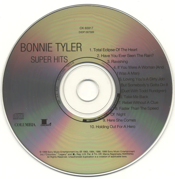 Bonnie Tyler - Super Hits (CD, Comp) (Mint (M)) - Image 3