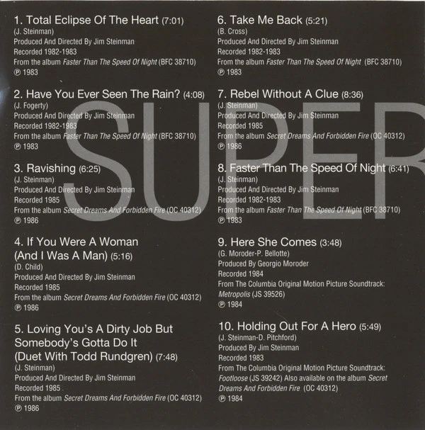 Bonnie Tyler - Super Hits (CD, Comp) (Mint (M)) - Image 5