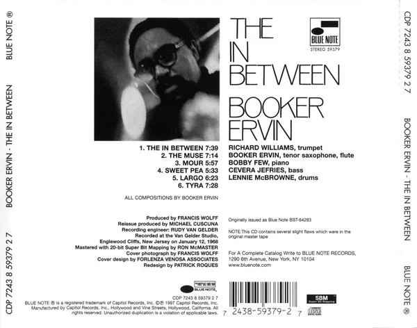 Booker Ervin - The In Between (CD, Album, Ltd, RE, RM) (Near Mint (NM or M-)) - Image 5