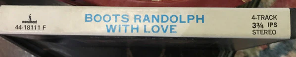 Boots Randolph - ...With Love (Reel, 4tr Stereo) (Very Good (VG)) - Image 3