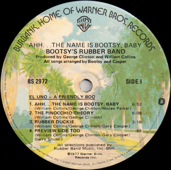Bootsy's Rubber Band - Ahh...The Name Is Bootsy, Baby! (LP, Album, Win) (Very Good (VG)) - Image 3