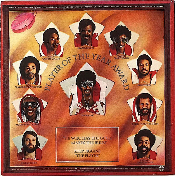 Bootsy's Rubber Band - Bootsy? Player Of The Year (LP, Album, Win) (Very Good Plus (VG+)) - Image 2