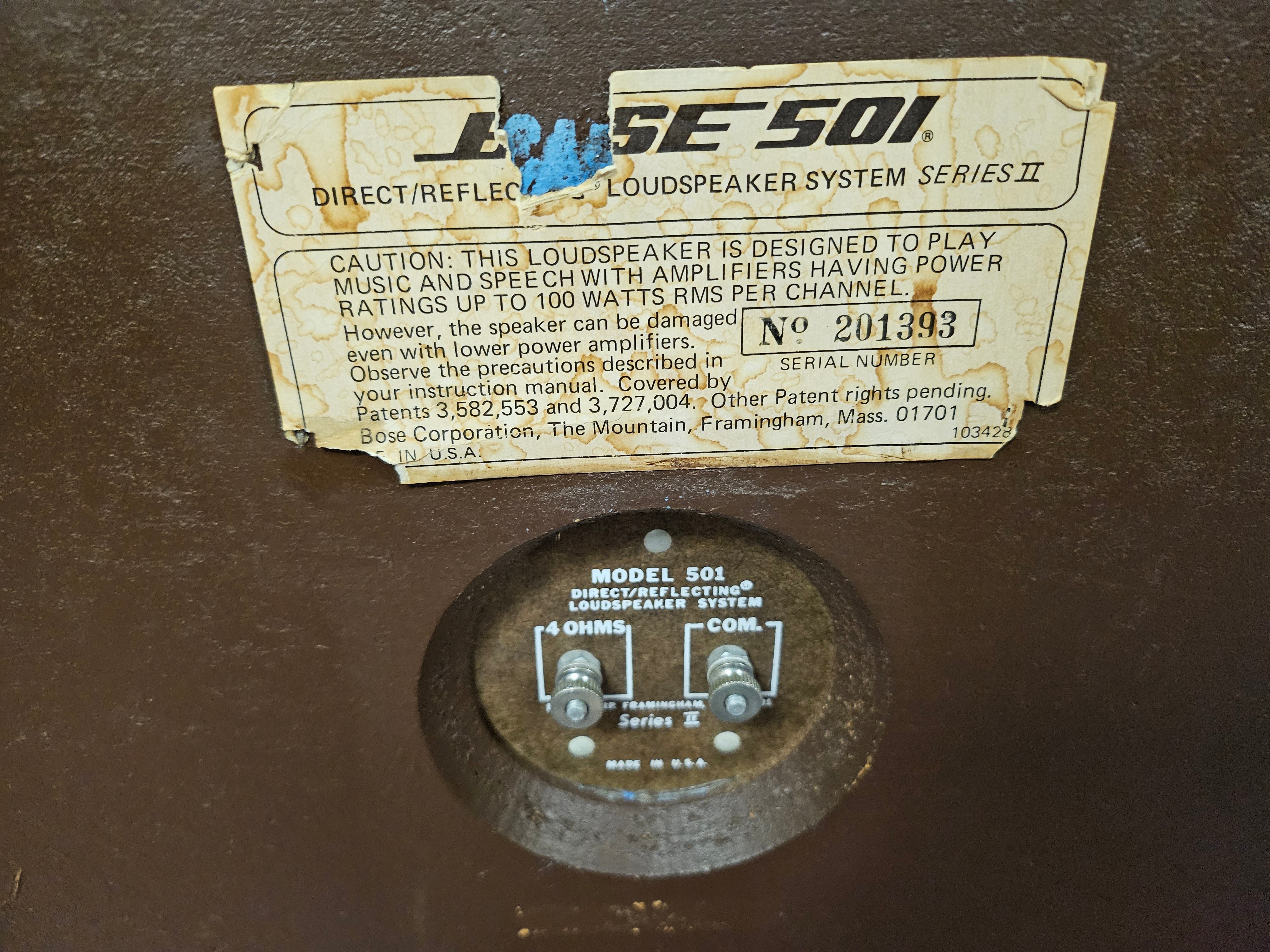 Bose 501 Series II Floor Standing Speakers - Image 5