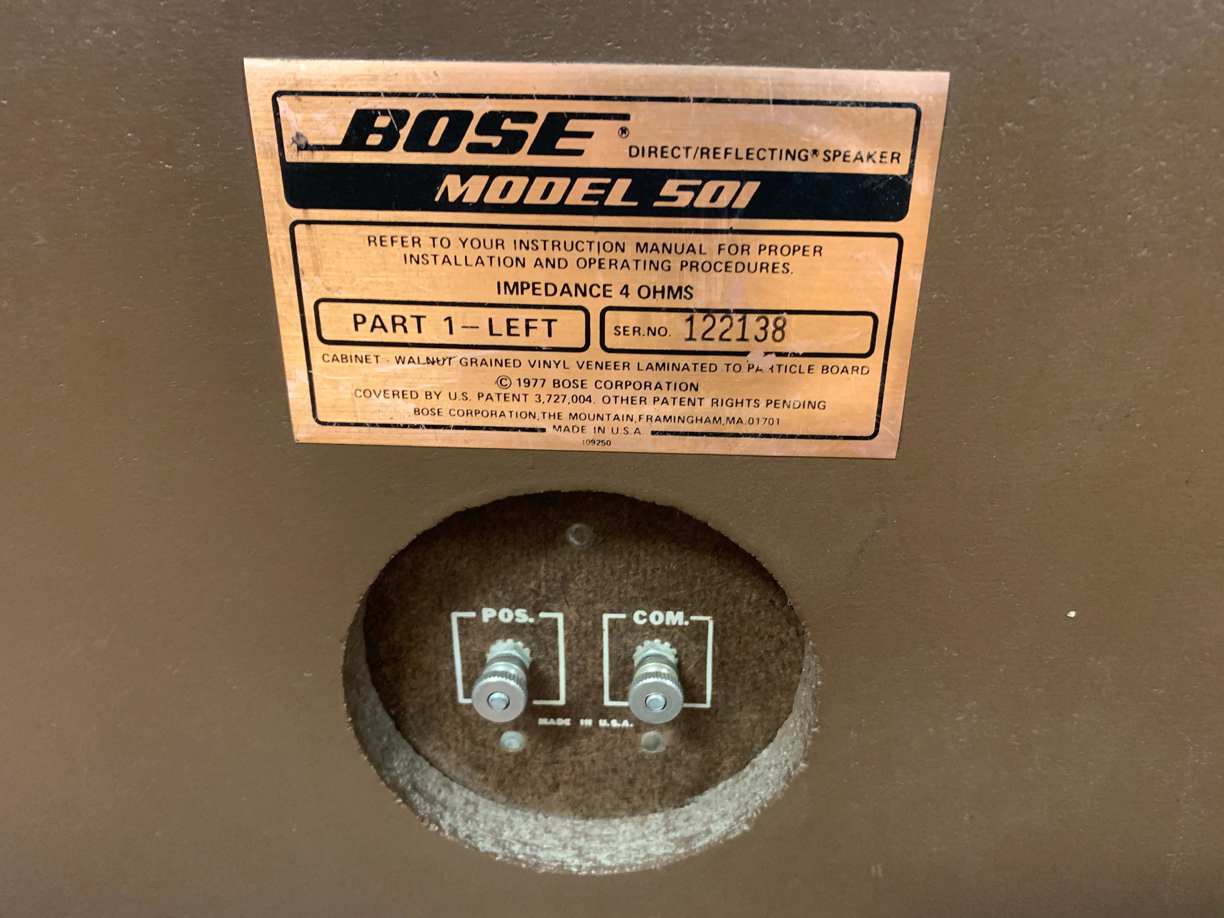 Bose 501 Series III Direct Reflecting Speakers - Image 6