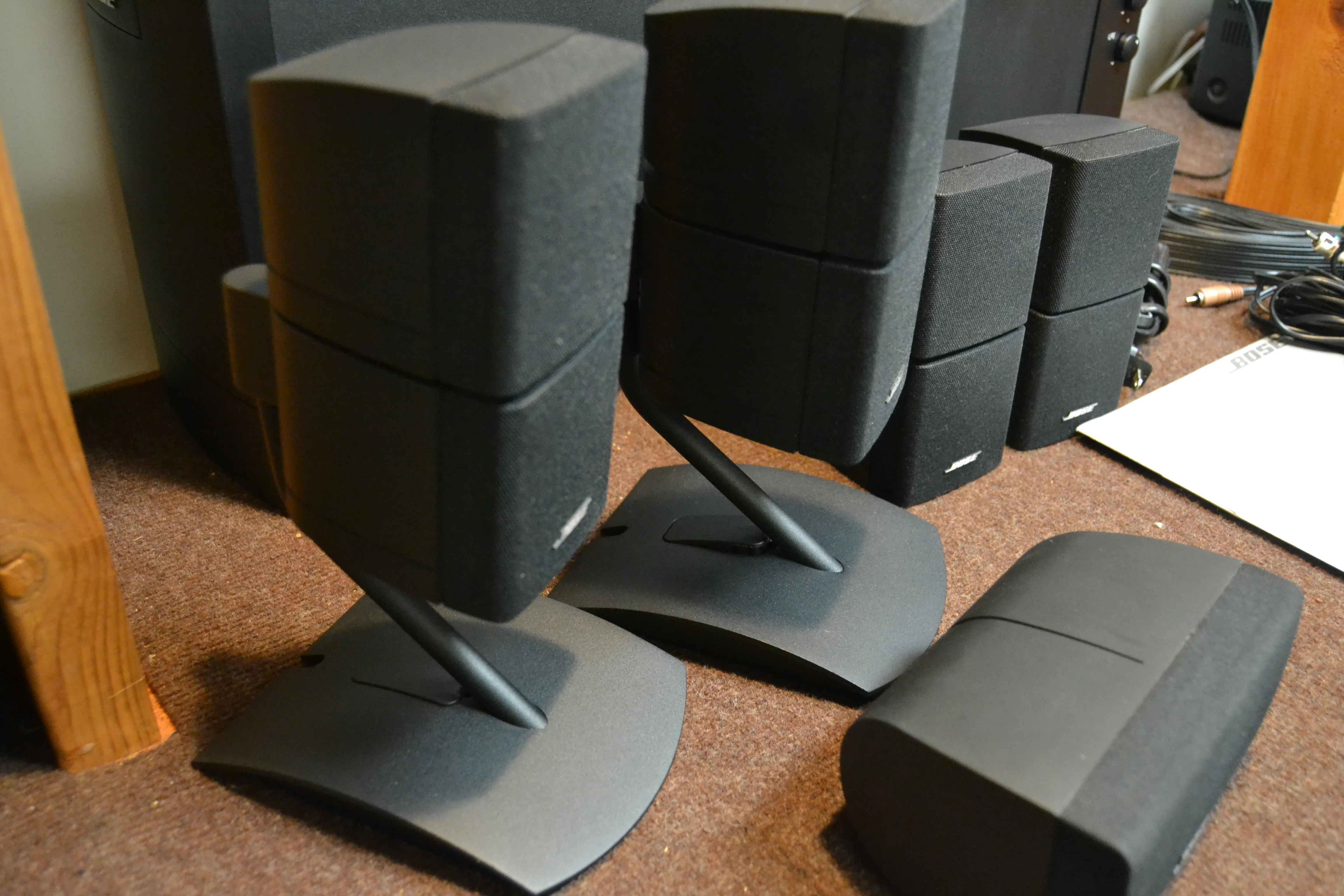 Bose Acoustimass 10 Series IV Speaker System * Shelf Mounts * Wall Mounts * All Cables * Manual - Image 4