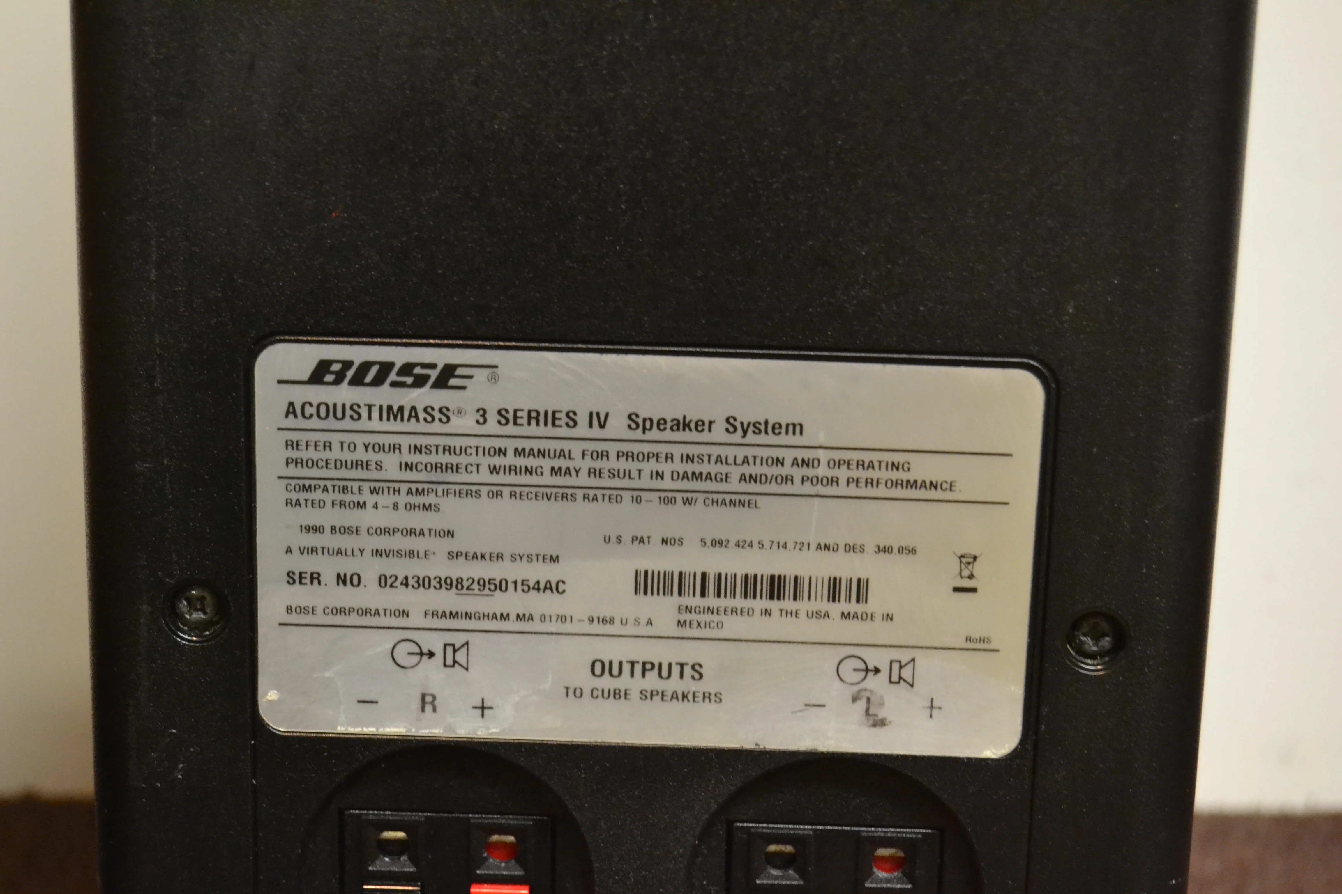 Bose Acoustimass 3 Series IV Speaker System - Image 4
